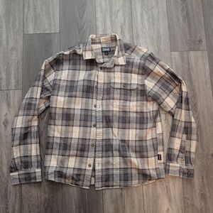 Patagonia Fjord Flannel Men's Plaid Button-Down Shirt Medium